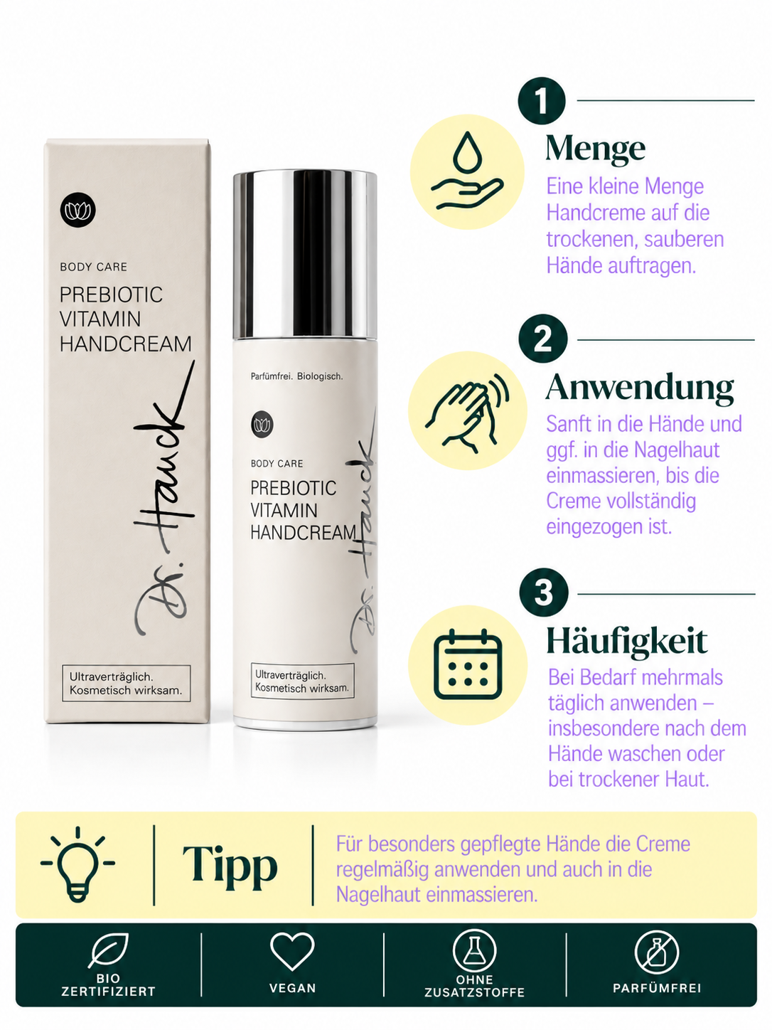 Prebiotic Vitamin Handcream Dr. Hauck