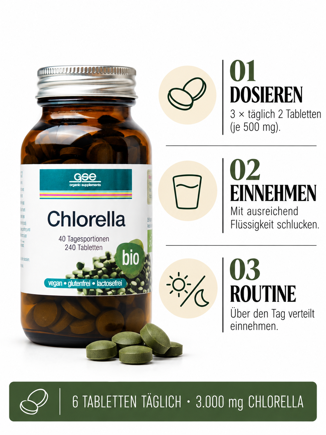 Chlorella 240 Tabletten