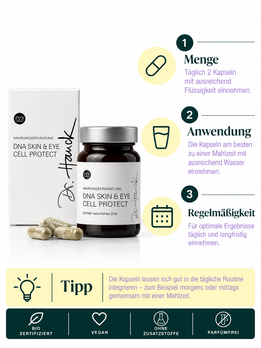 DNA Skin & Eye Cell Protect Dr. Hauck