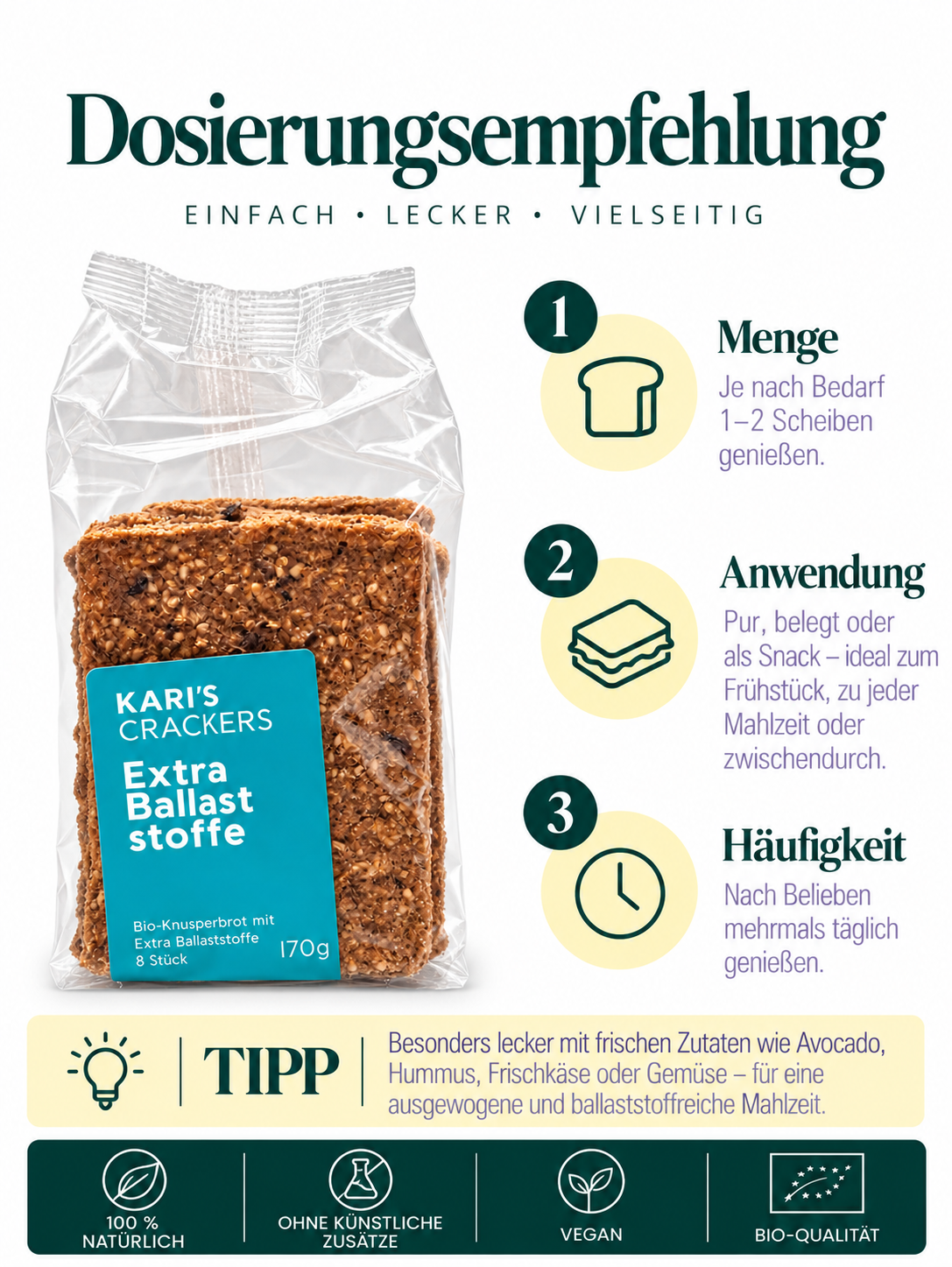 Cracker Extra Ballaststoffe