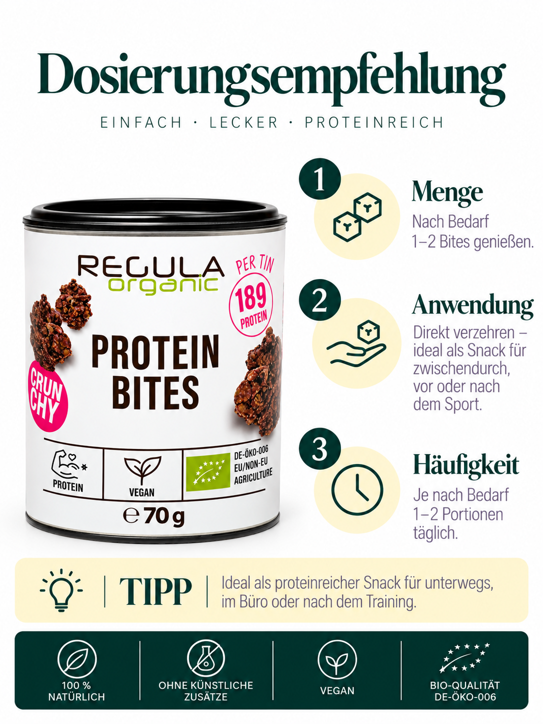 Protein Bites ohne Kaffee