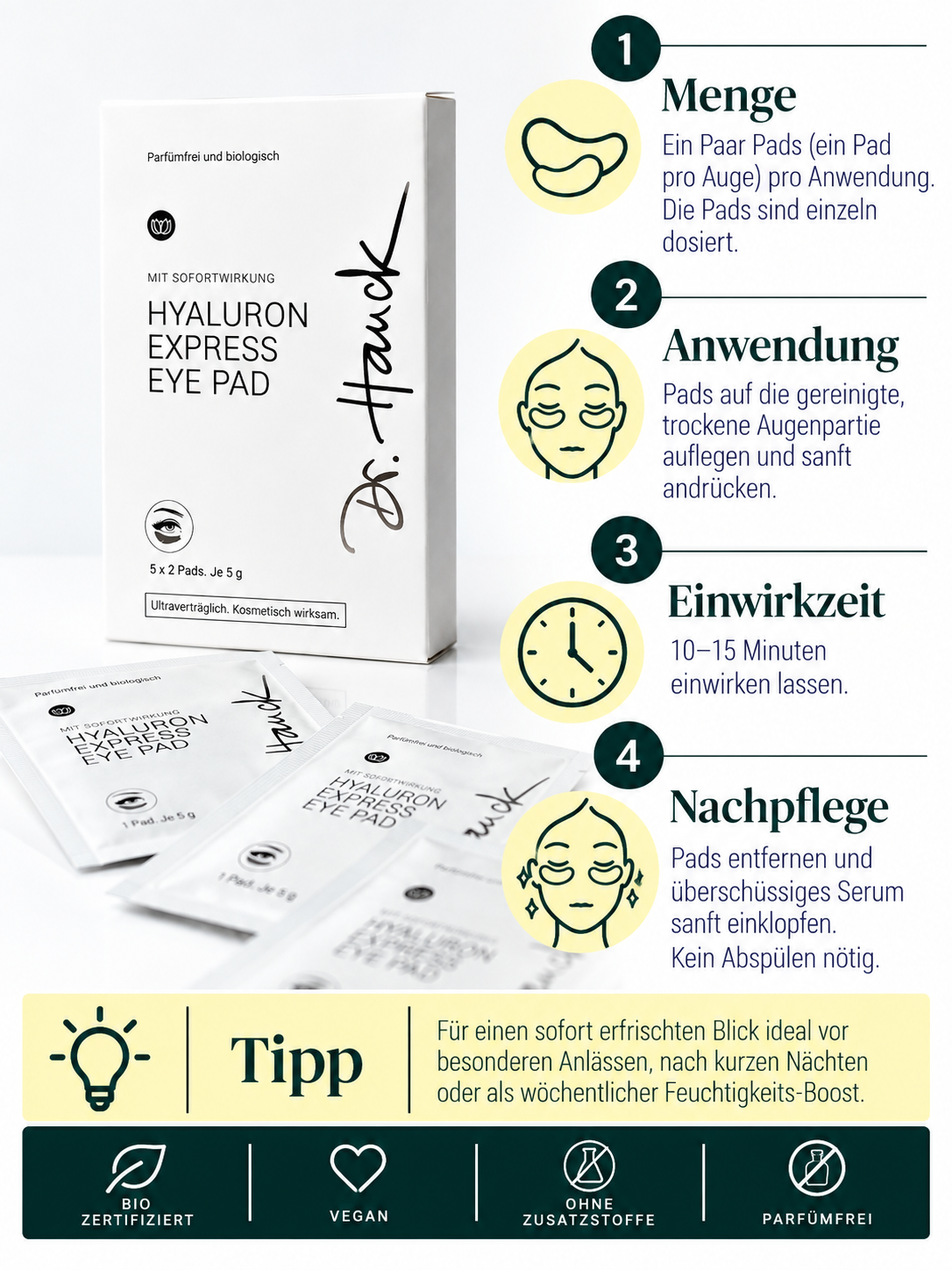 Hyaluron Express Eye Pad Dr. Hauck