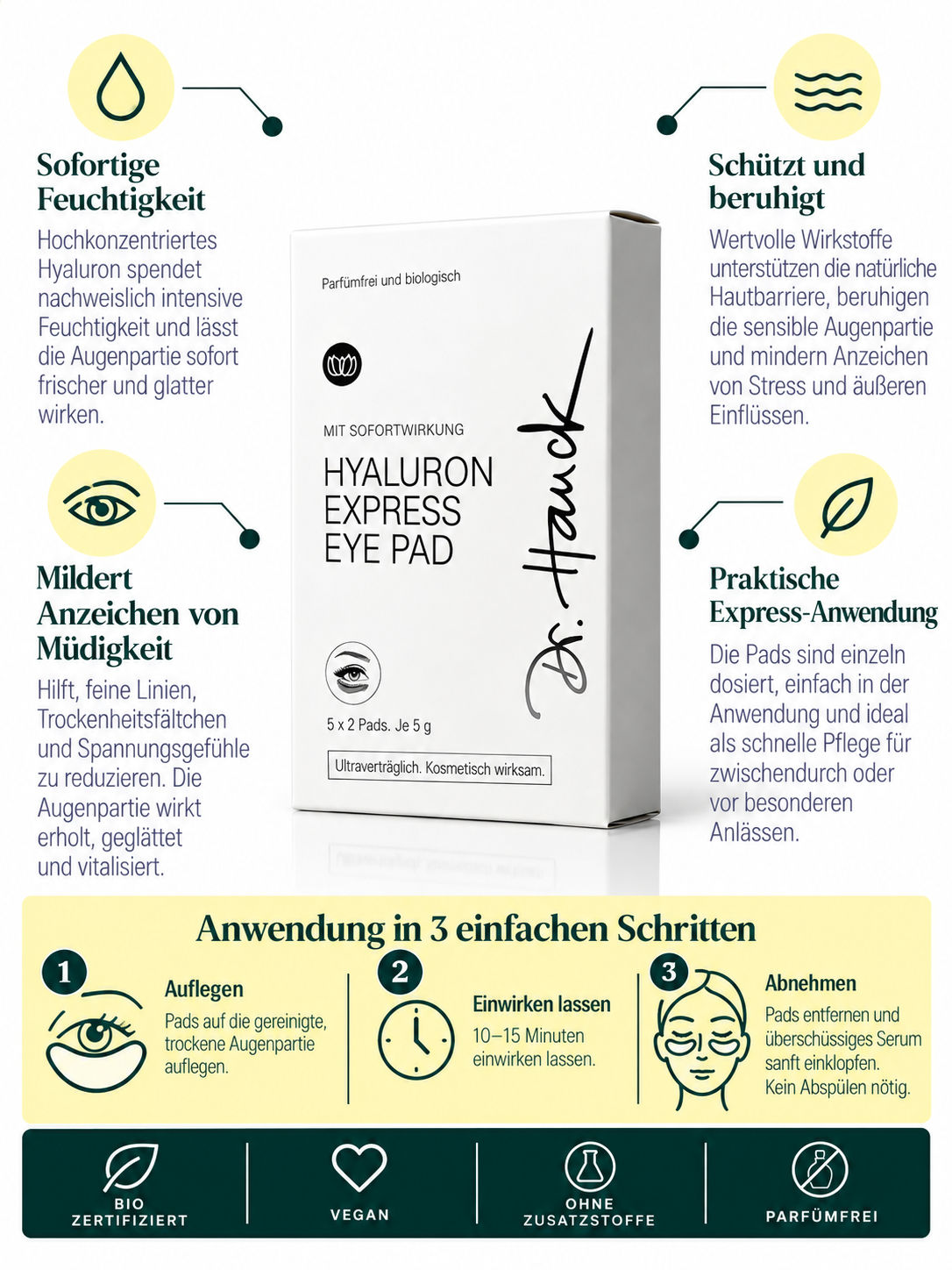 Hyaluron Express Eye Pad Dr. Hauck