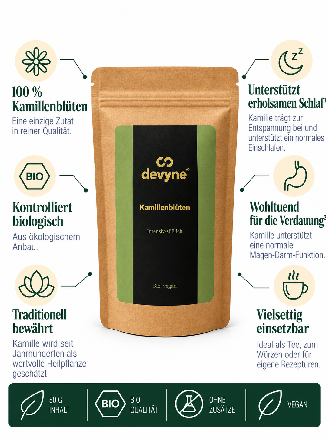 Bio Kamillenblüten
