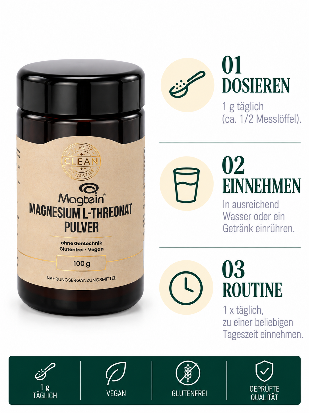 Magnesium L-Threonat Pulver