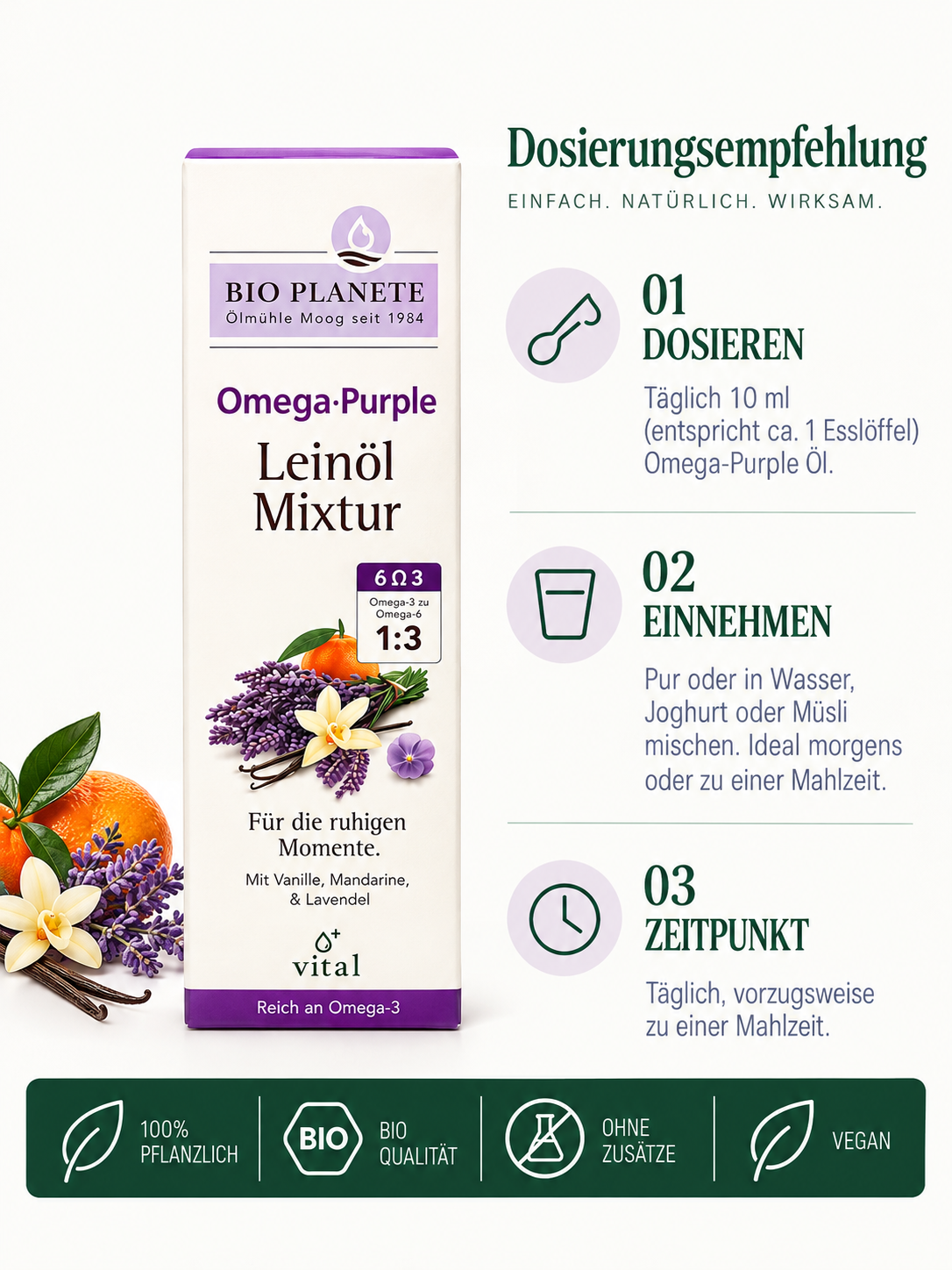 Omega Purple Leinöl-Mixtur