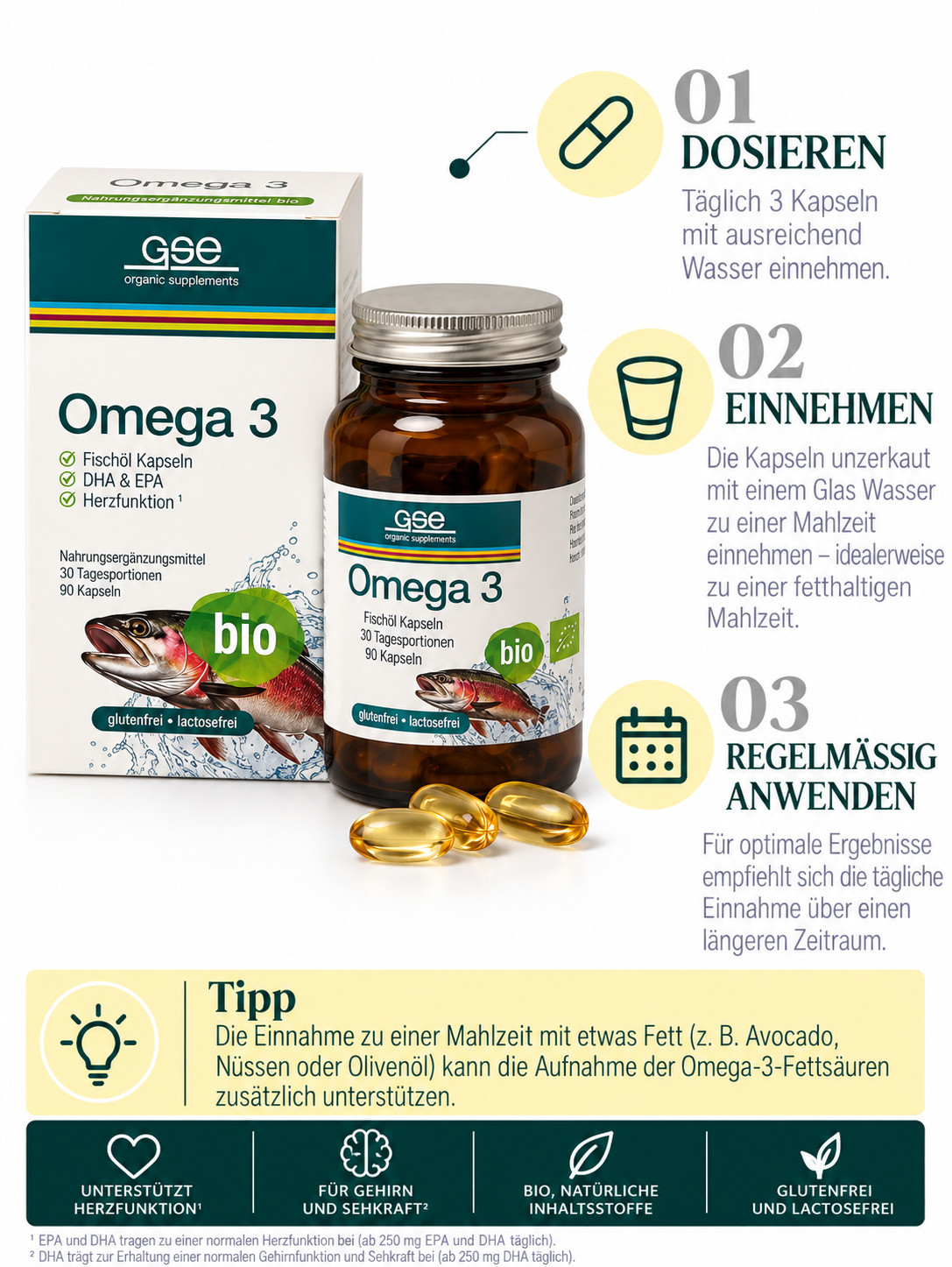 Omega 3 Fischöl Kapseln
