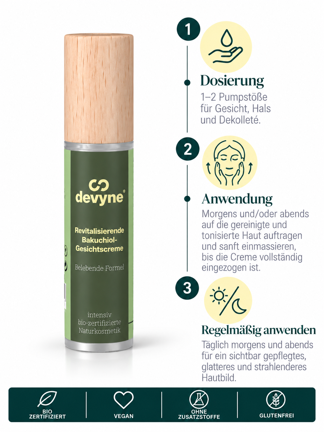 Revitalisierende Bakuchiol Gesichtscreme