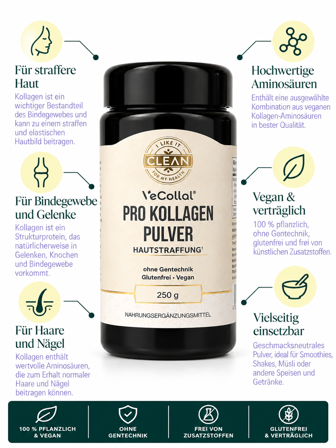 Kollagenpulver vegan