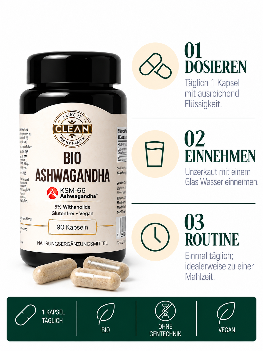 Organic Ashwagandha Root Extract 600 mg