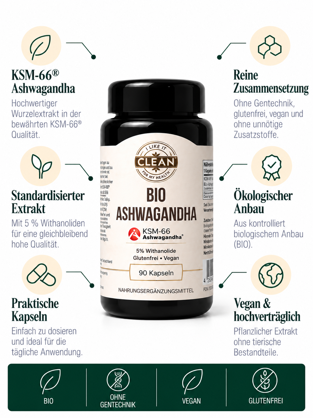 Ashwagandha Bio Wurzel-Extrakt 600 mg
