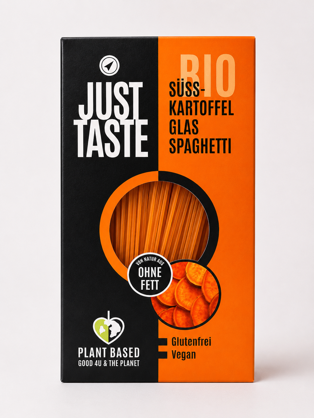 Süsskartoffel Glas Spaghetti