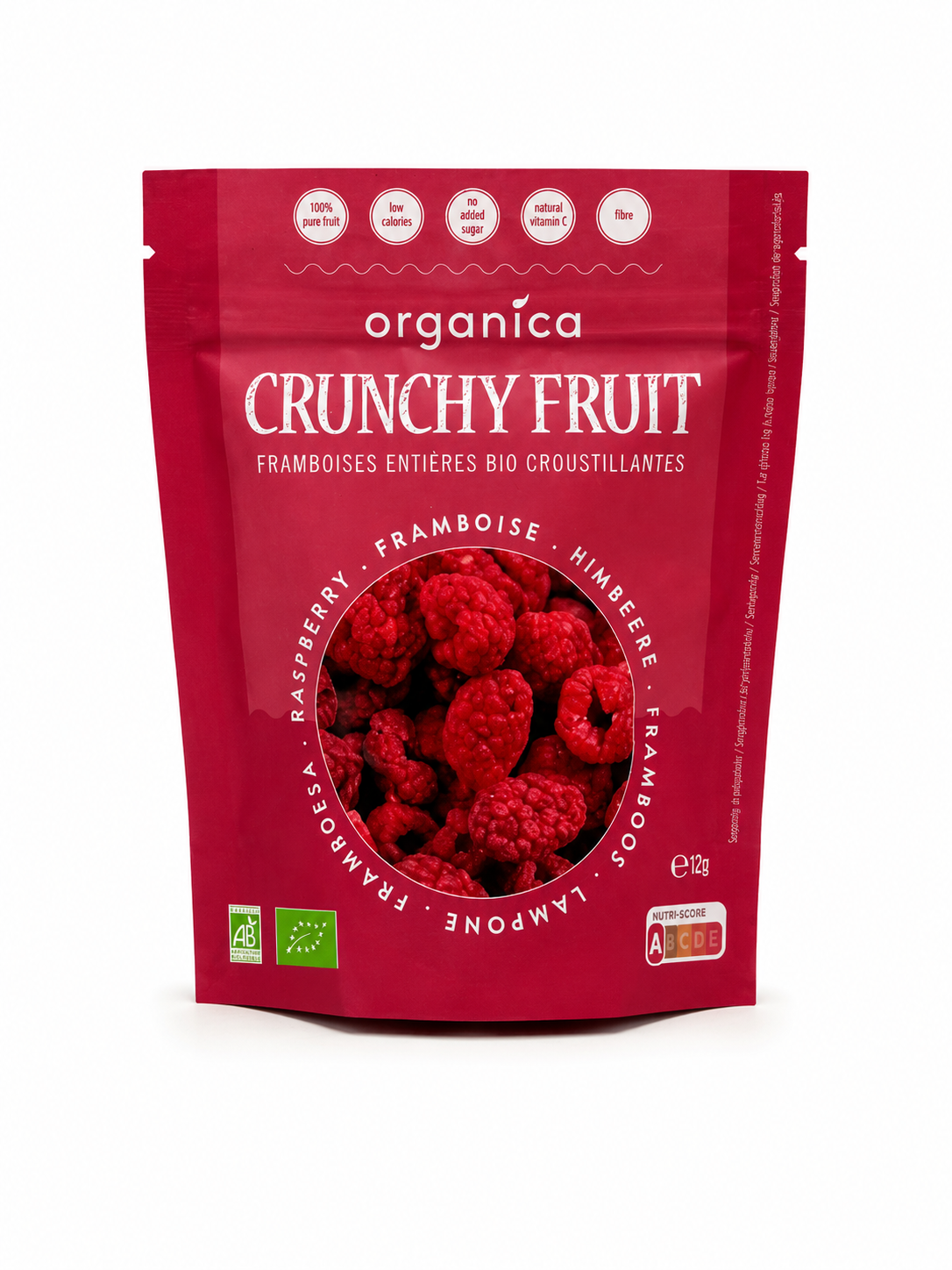 gefriergetrocknete Himbeeren