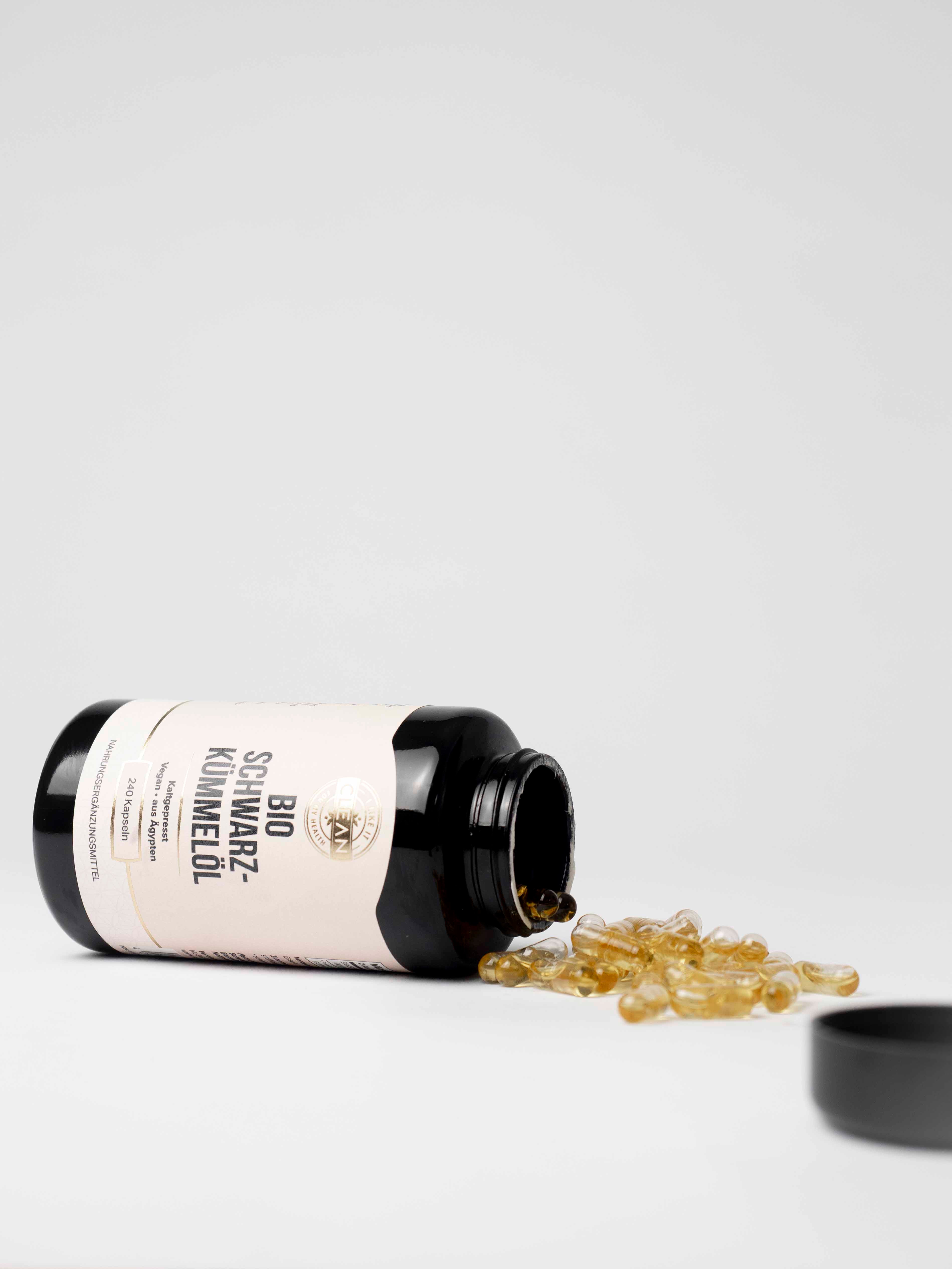 Bio Schwarzkümmelöl Kapseln 500 mg vegan