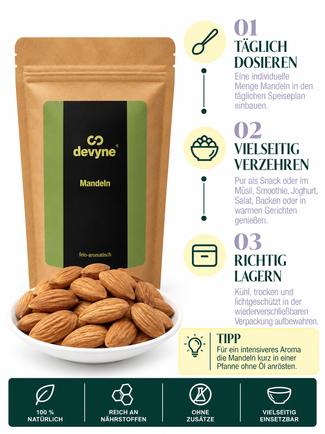 Bio Mandeln – Ansicht 3