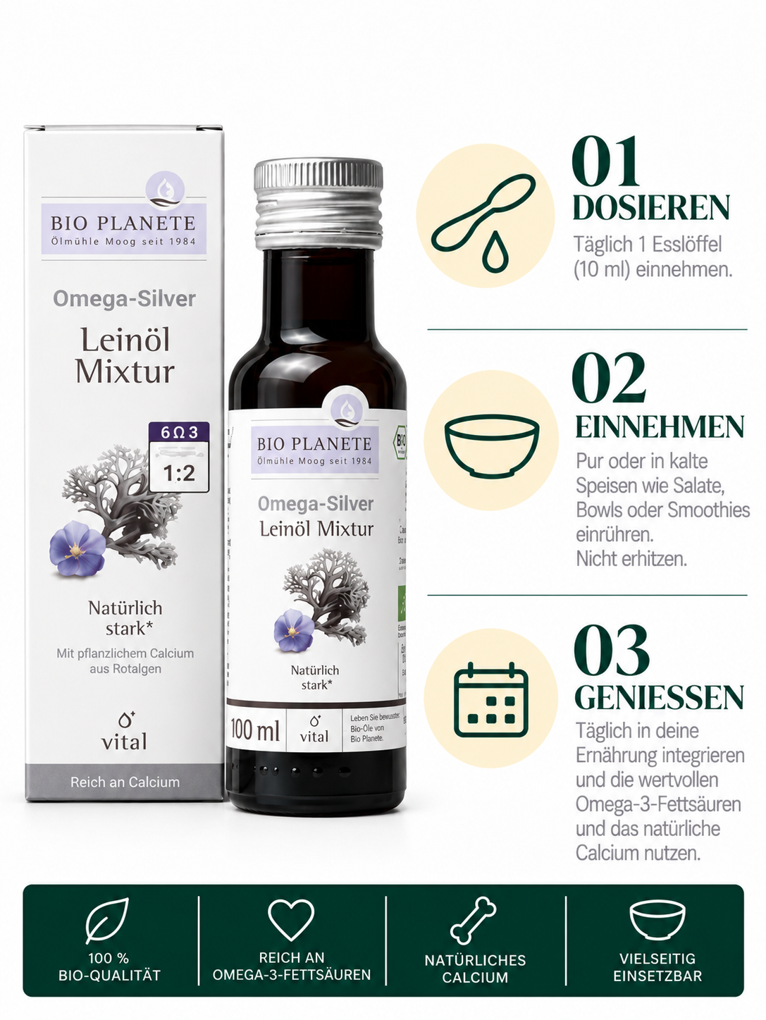 Omega Silver Leinöl-Mixtur