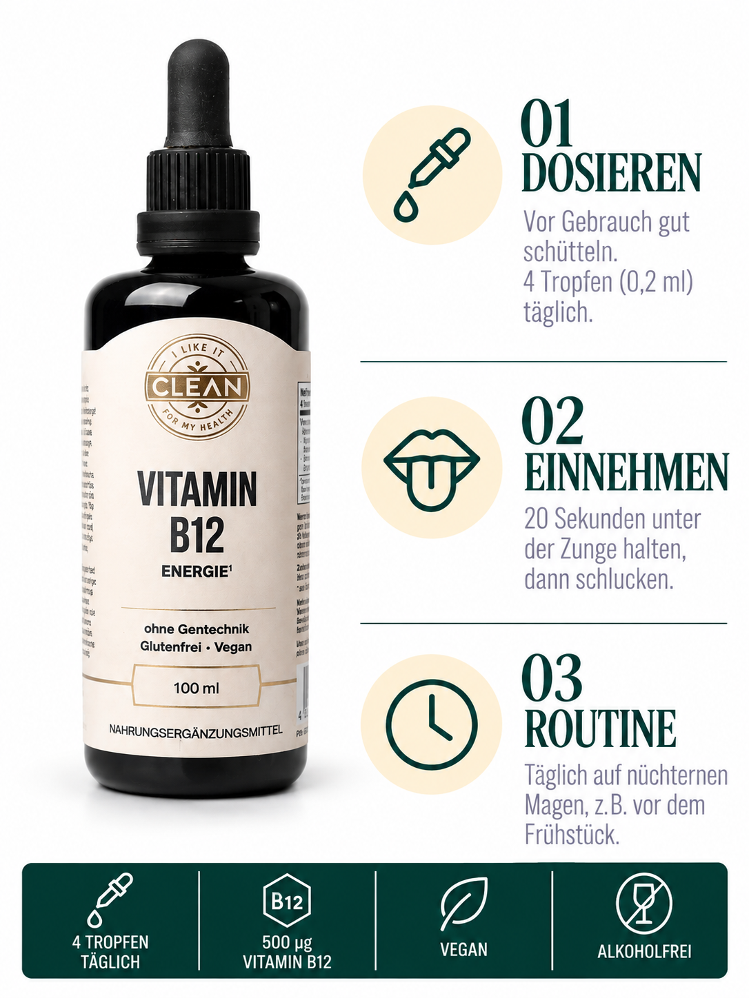 Vitamin B12 liquid