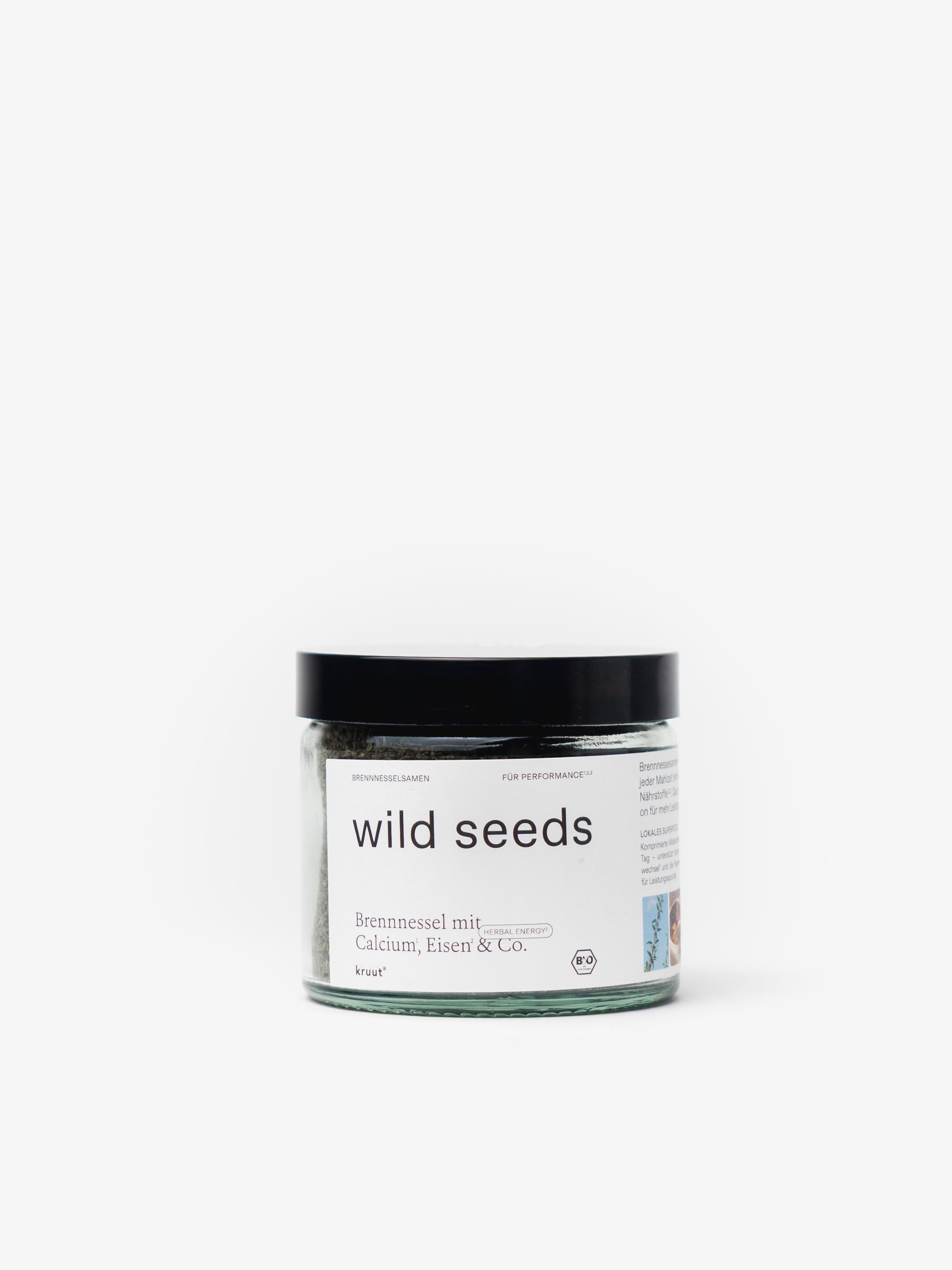 Wild Seeds 60g - 100% Bio-Brennnesselsamen mit Calcium und Eisen